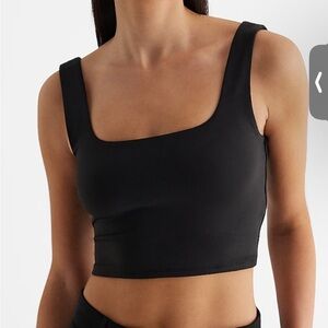 Express Body Contour High Compression Square Neck Cropped Tank